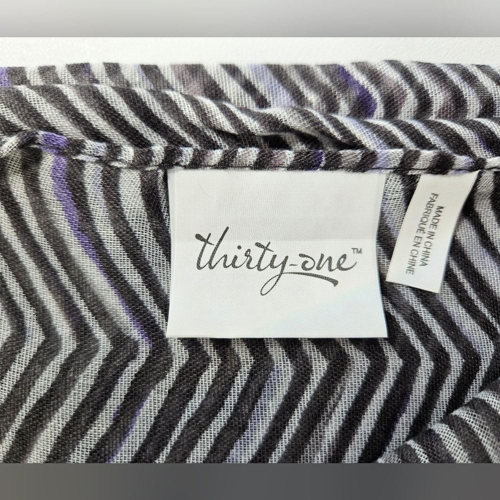 NWT THIRTY-ONE Zig Zag Zoom Avenue Scarf - Picture 4 of 6